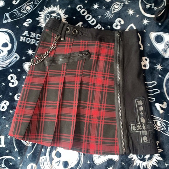 Killstar Calling Alice Mini Skirt - Picture 3 of 3